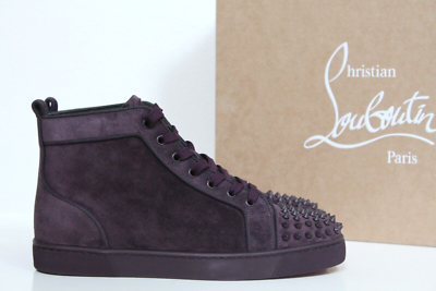 sz 9 / 42 Christian Louboutin LOU SPIKES ORLATO Louis Men Hi Top