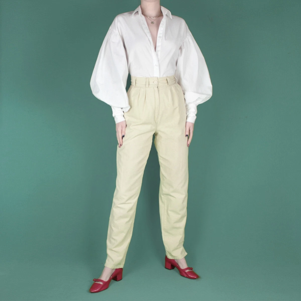 Pastel hotsell yellow trousers