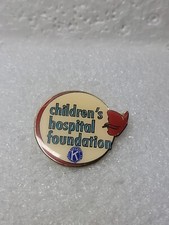 Kiwanis International Children's Hospital Foundation Enamel Lapel Pin Rubber Bck