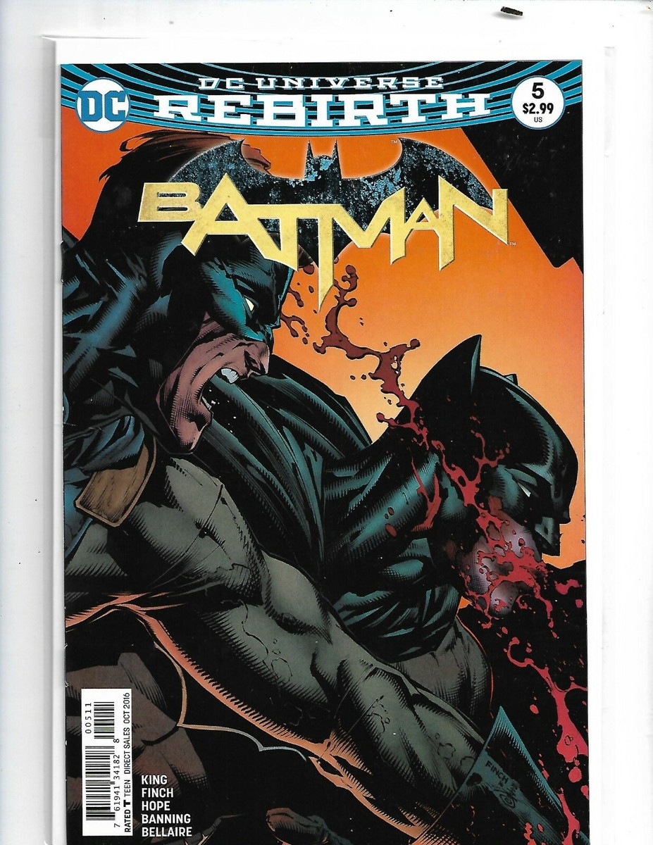 BATMAN #5 • DC Universe Rebirth (2016 DC) TOM KING DAVID FINCH Cover!  nw131
