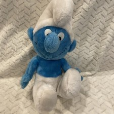1979 Vintage Peyo Smurf Wallace Berrie Co 10 Stuffed Plush Smurf Doll