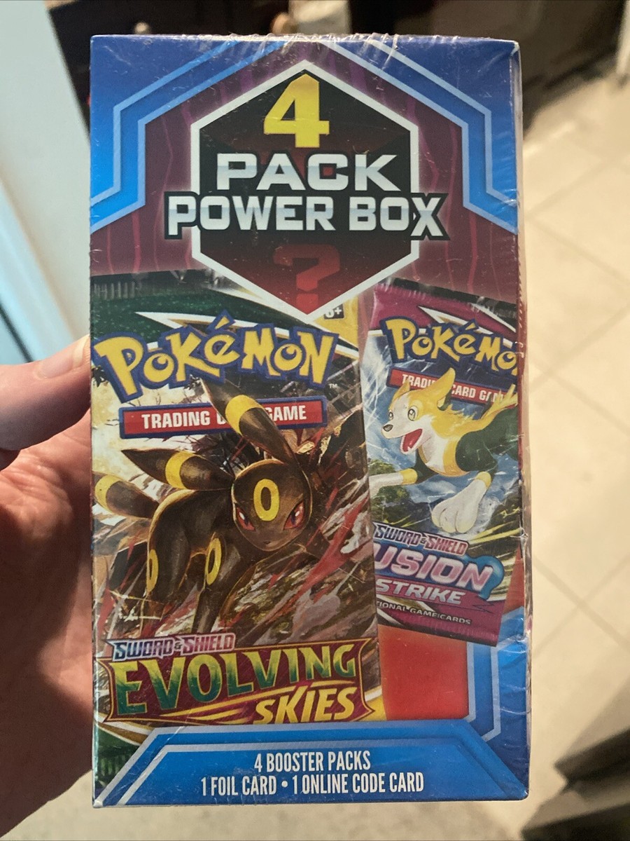 Pokémon 4 Pack Power Box Walgreens Exclusive 2022 Evolving Pokémon 4 Pack Power Box Walgreens Exclusive 2022 Evolving