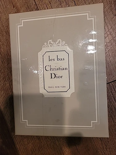 Vintage Christian Dior Hosiery Stockings sz 10 Orig BOX 3 Pair Sheer In Org Box