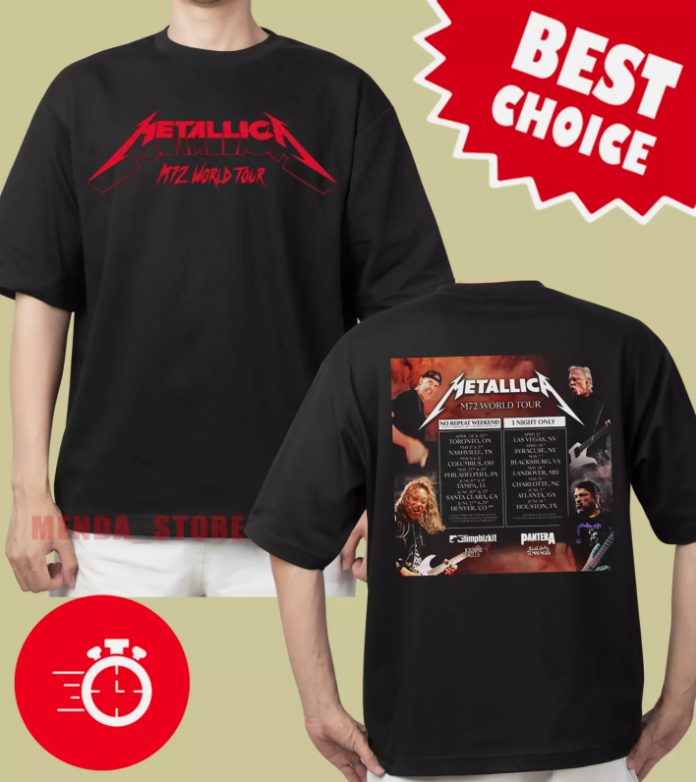 Metallica M72 World Tour 2025 Official T-Shirt