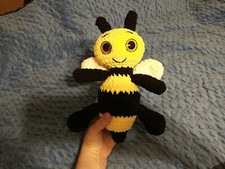Plush Bee homemade crochet stuffed animal