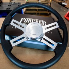 4 Spoke Steering Wheel 18 Black Polyurethane Kenworth Peterbilt Hub Included