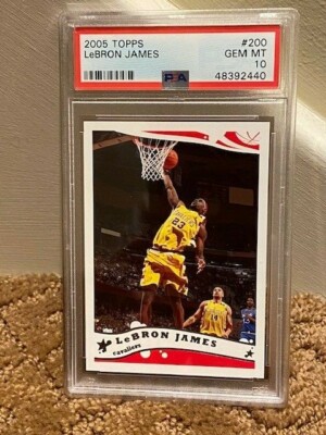 2005 Topps Lebron James PSA 10 #200 Card NEW CLEAN CASE | eBay