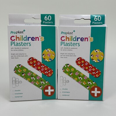 Kinderpflaster Kinder robust atmungsaktiv Spaß verschiedene Größen 2x 60 Stück 120 insgesamt