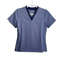 Figs Oran Scrub Top Women's XXS Periwinkle Blue Health Care Nursing