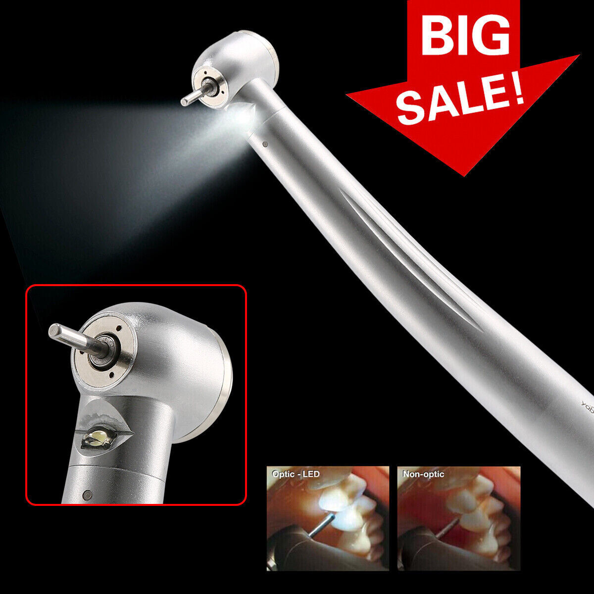 Dental Fiber Optic Handpiece E-generator Self-power High