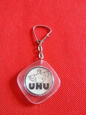 Ancien porte clé publicitaire - Clef - Keychain uhu colle universelle 