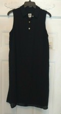 Women's Anne Klein Black Dress / Collared, Sleeveless / A-Line / Size 4 / NWT