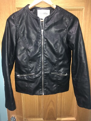 Black Veste En Cuir Femme Pull And Bear Veste Simili Cuir