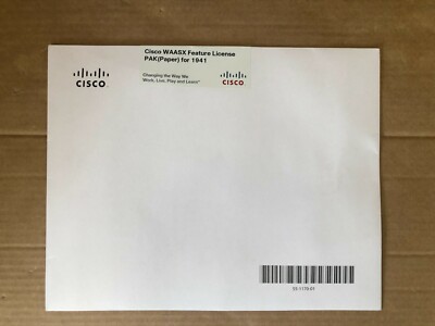 Cisco WAASX Funktionslizenz PAK (Papier) für 1941 Cisco Funktionslizenz (inkl. MwSt.)