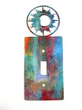 Sun Single Light Switch Cover Plate by Steel Images Made USA 52815k