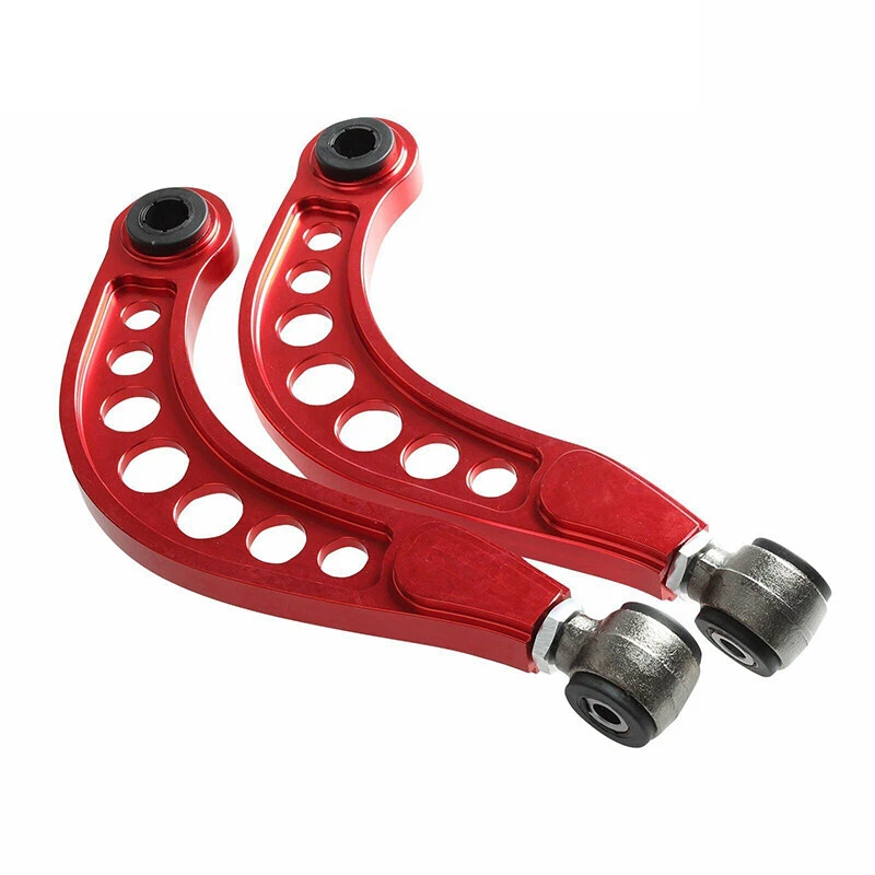 Adjustable Rear Upper Camber Control Arms Kit for 2006-2015 Honda Civic 1.8 Red Foto 2 de 4