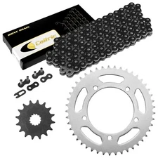 Black Drive Chain And Sprocket Kit for Suzuki GSX-R600 2001-2005