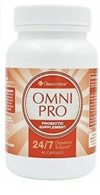 OMNITRITION OMNI PRO PROBIOTIC 24/7 SUPPLEMENT ~ 90 CAPSULES ~8/2024 ~NEW SEALED