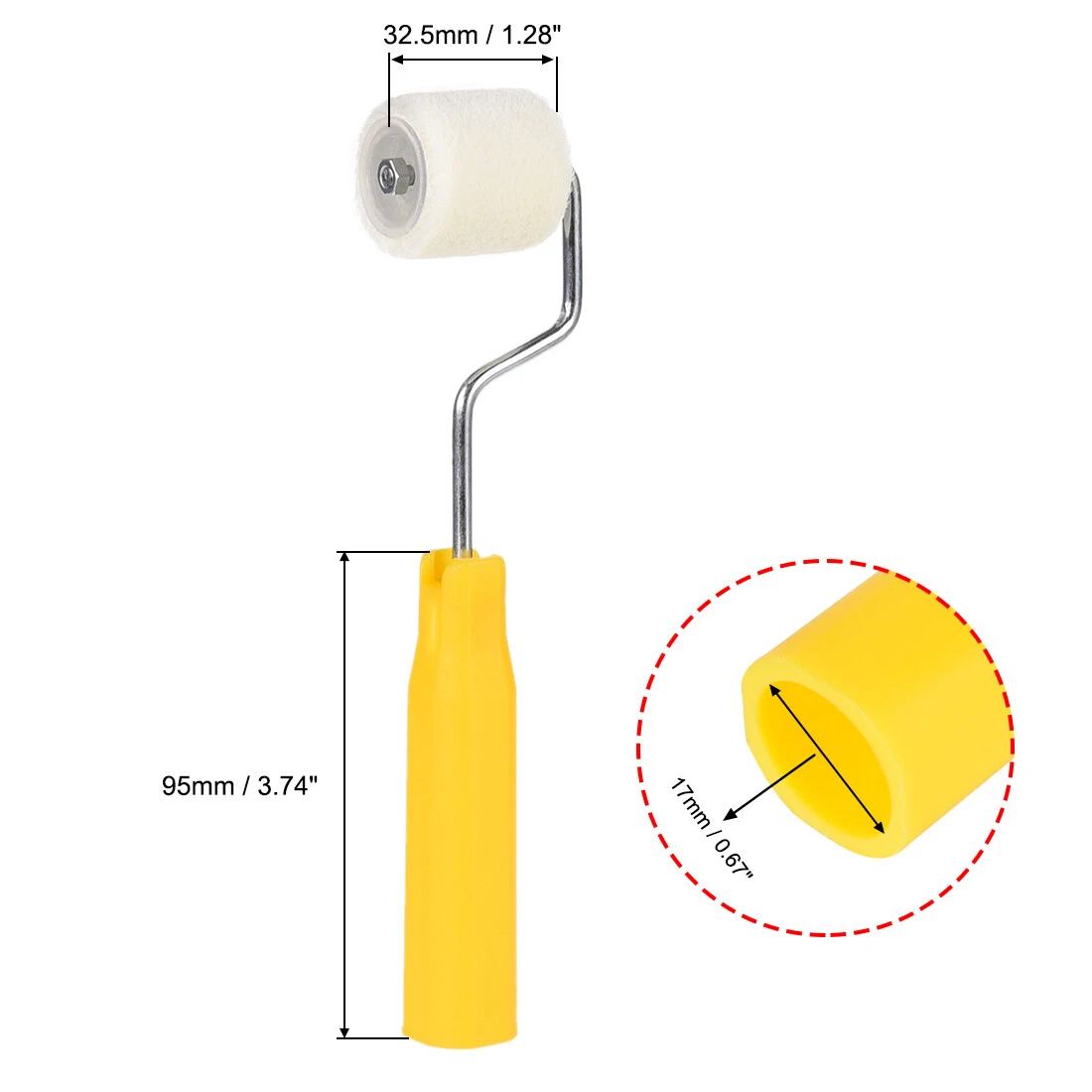 Paint roller with 2024 paint in handle