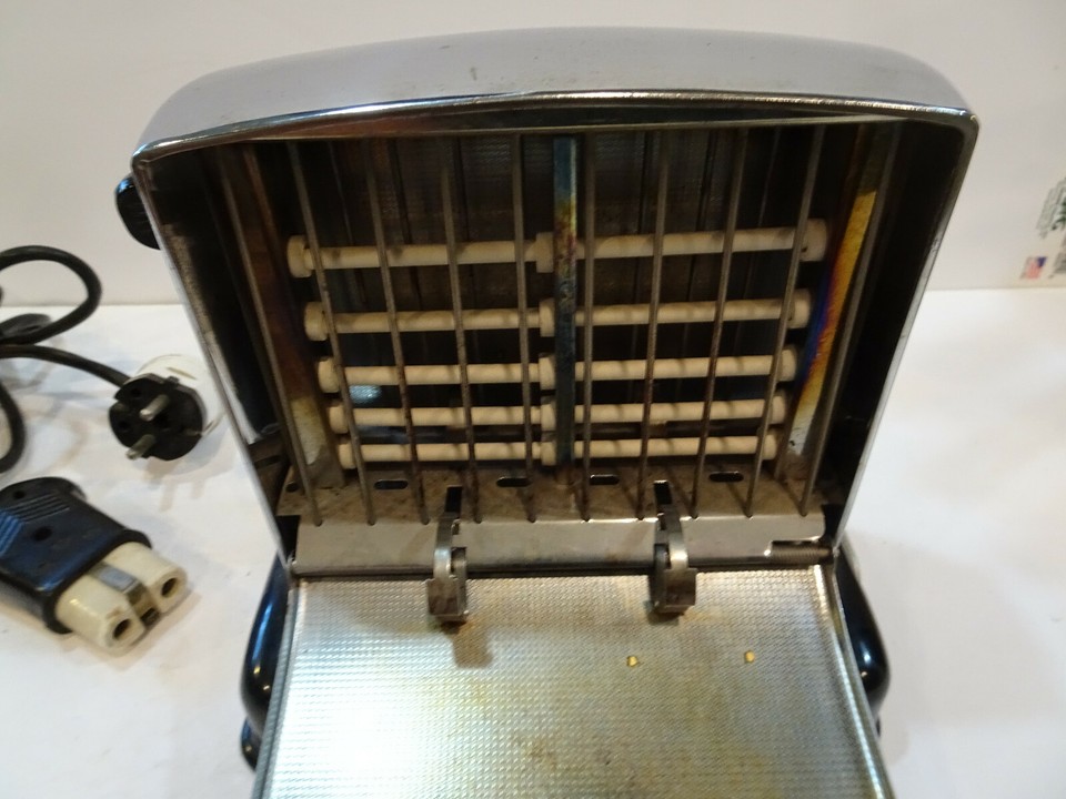 Vintage TUR Brand Chrome 2 Slice Electric Toaster Made in Germany eBay