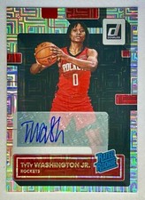 2022-23 Donruss Tyty Washington Jr Silver Infinite Rookie Auto SP Autograph RC
