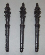 21853, 3x Streitkolben, Kolben, Keule, anthrazit