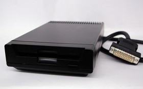 CCOMMODORE AMIGA CDTV CD-1411 FLOPPY DISK DRIVE ORIGINAL BLACK W/o BOX LV4 91221