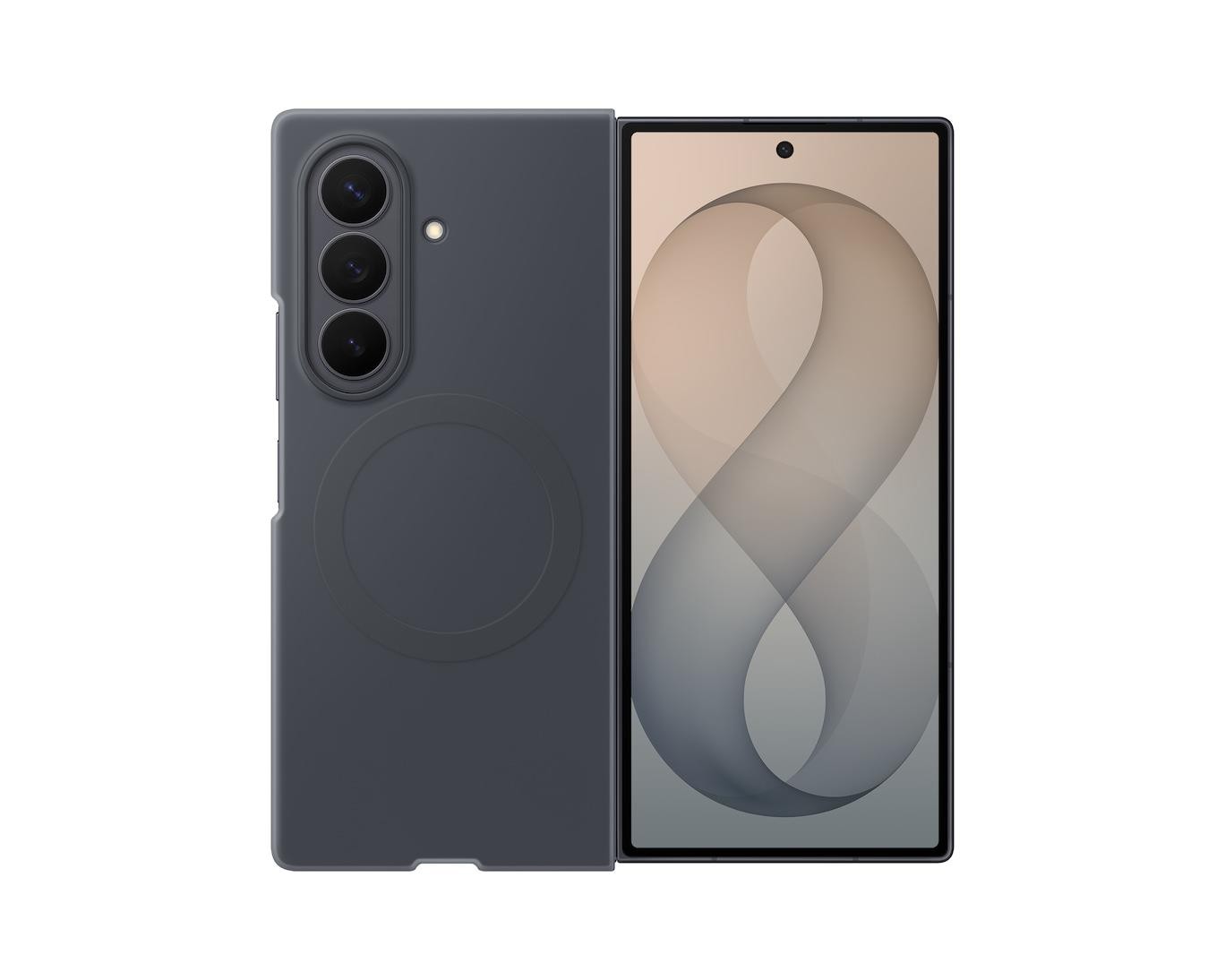 Samsung Galaxy Z Fold 8 Ultra 8.0"" Silicone Case with Magnet Graphite