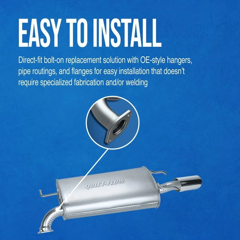 Walker Exhaust 21671 Quiet-Flow SS Muffler Assembly EXHAUST OEM Foto 2 de 4