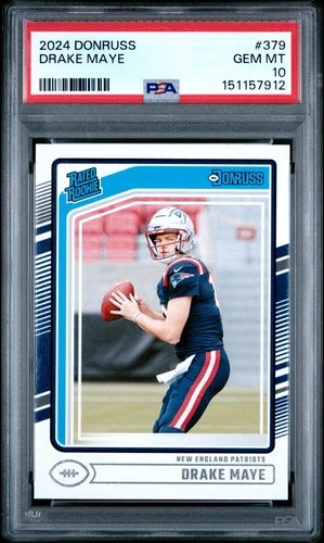 2024 Panini Donruss #379 Drake Maye PSA 10
