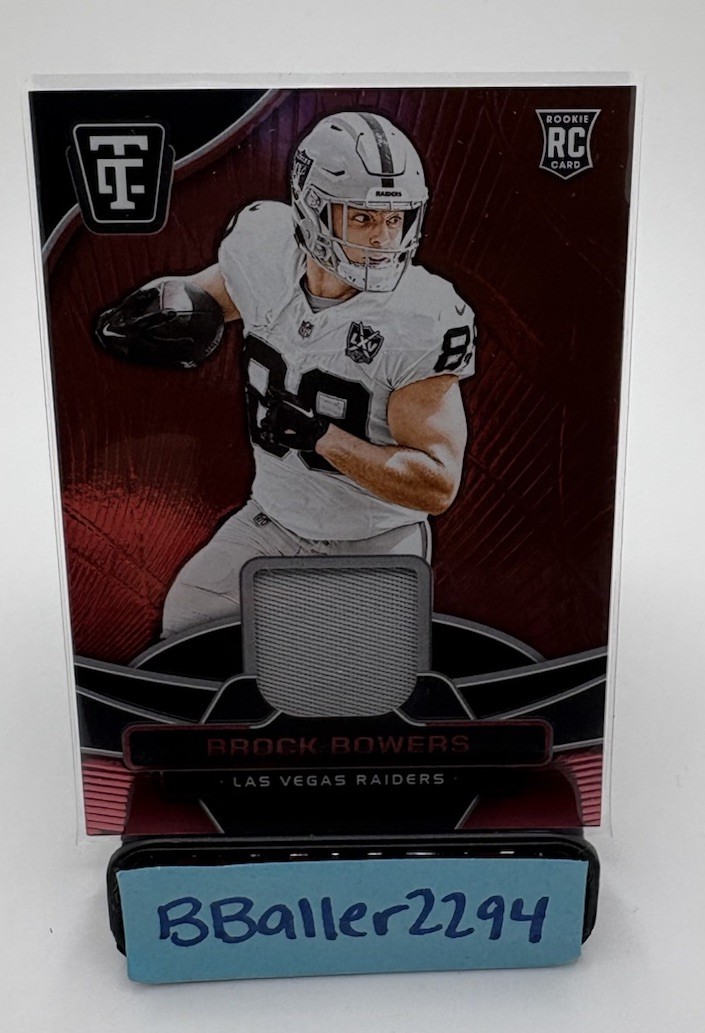Brock Bowers Panini Totally Certified Totally Certified Materials #TCMBRB Mirror Red