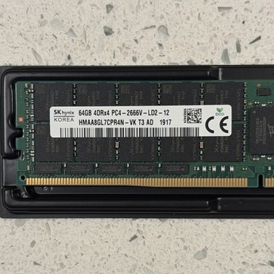 Купить 64gb sk hynix 4x16gb pc4 2666v ub1 11 hma82gu6cjr8n desktop