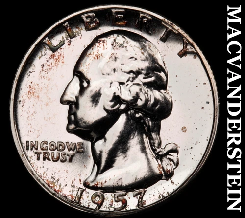 1957 Silver Washington Quarter - Choice Gem Proof  Lustrous  #G8398