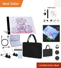 A4 LED Light Pad for Crafting - USB Powered, Adjustable Brightness  Stand