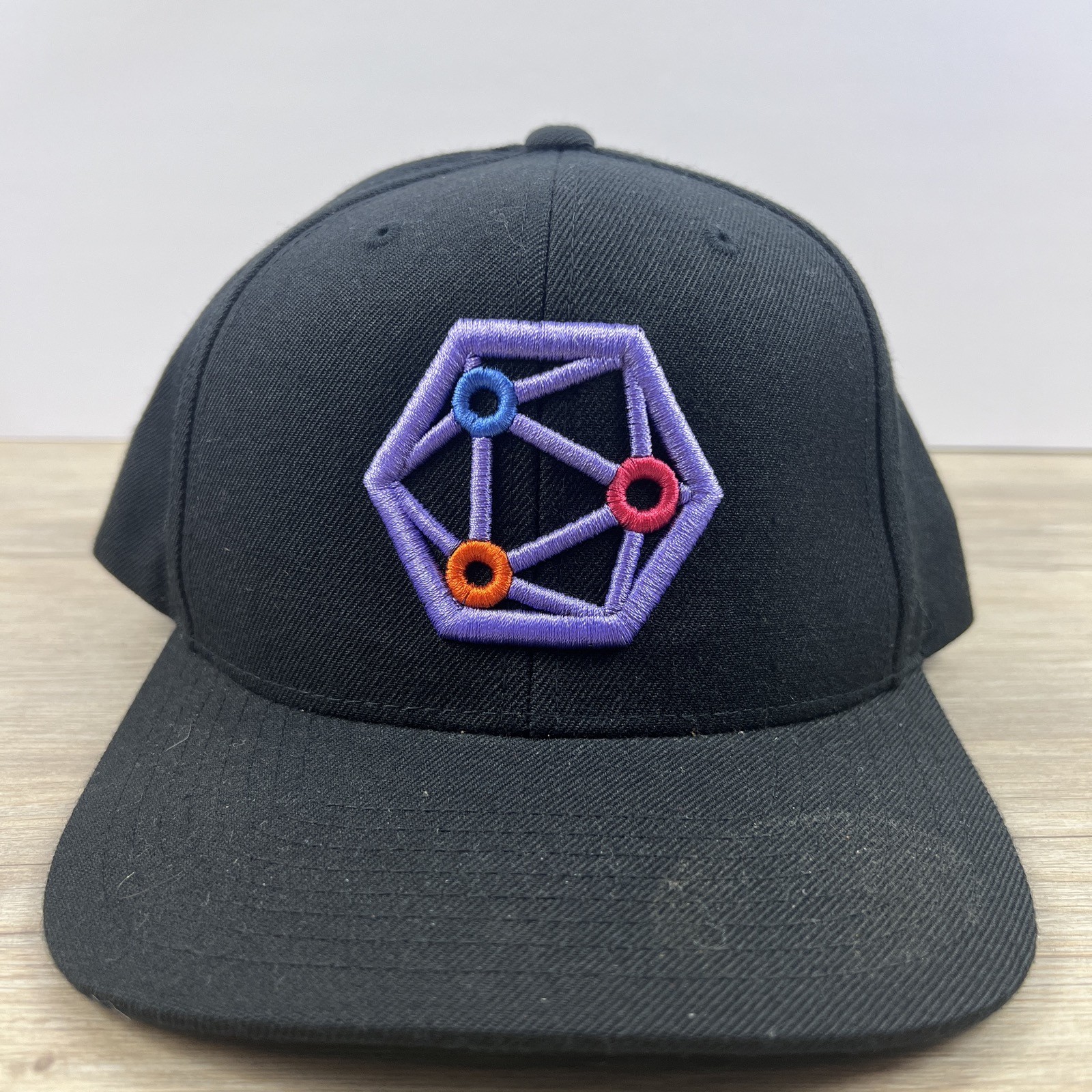 Triangle Snapback Hat Adjustable Hat Black Adjust… - image 5