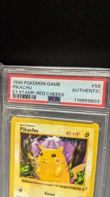Pikachu - ( Stamped with Red Cheeks) 058/102 Miscellaneous Cards