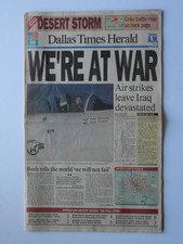 The Dallas Times Herald - January 17, 1991 - We're At War - Full Edition