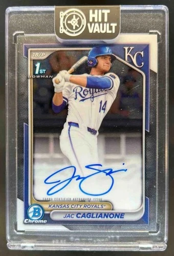 2024 Bowman Draft Jac Caglianone Chrome Auto 1st Prospect #CPA-JC Royals