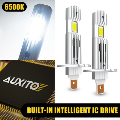 1 Pair H1 LED Headlight Super Bulbs Bright Car Headlights Car Light* Accessories
