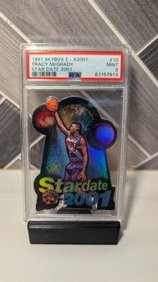 1997 Skybox E - X2001 Tracy McGrady #10 PSA Mint 9 Toronto Raptors