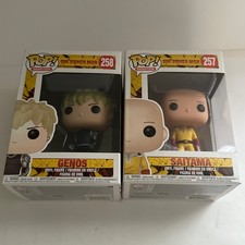 Lot of 2 Funko Pop Genos and Saitama Vinyl Figure #258 and #257 One Punch Man