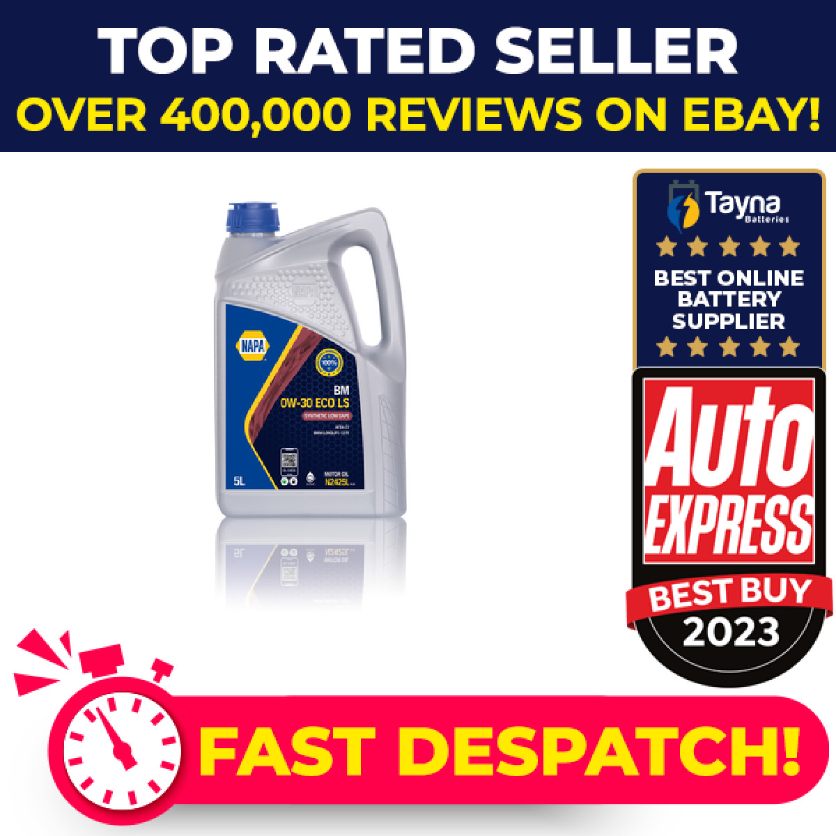 Engine Oil 5L for BMW 5 Litres NAPA 0W30 C2 BM ECO LS Low SAPS Synthetic Quality