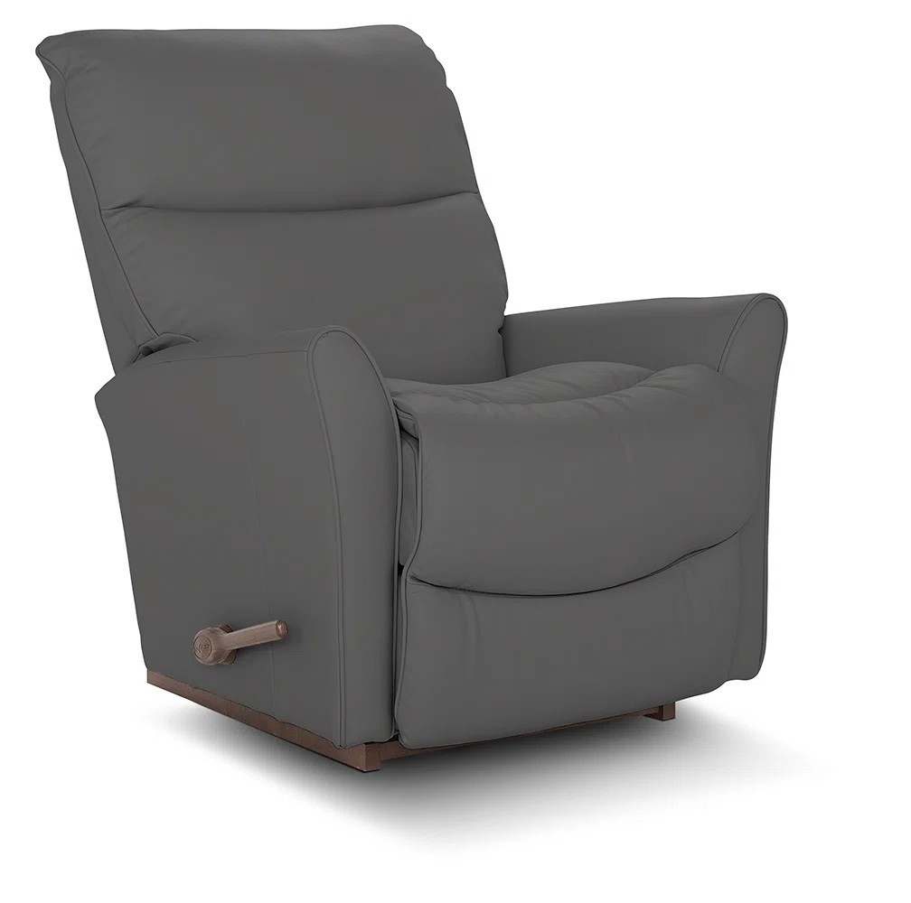 Lazy Boy Rocker R Gray Leather La-Z-Boy Rocker Recliner Lazy Boy Manual Armchairs Lazyboy ...