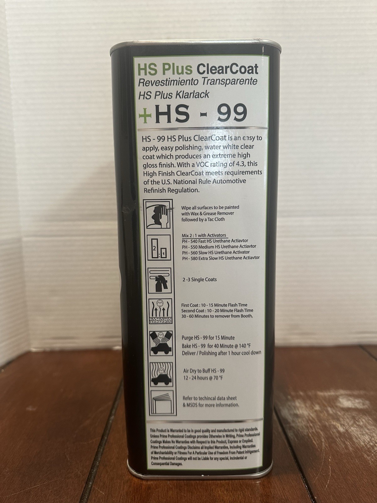 Prime HS-99, Plus Clearcoat with Activator