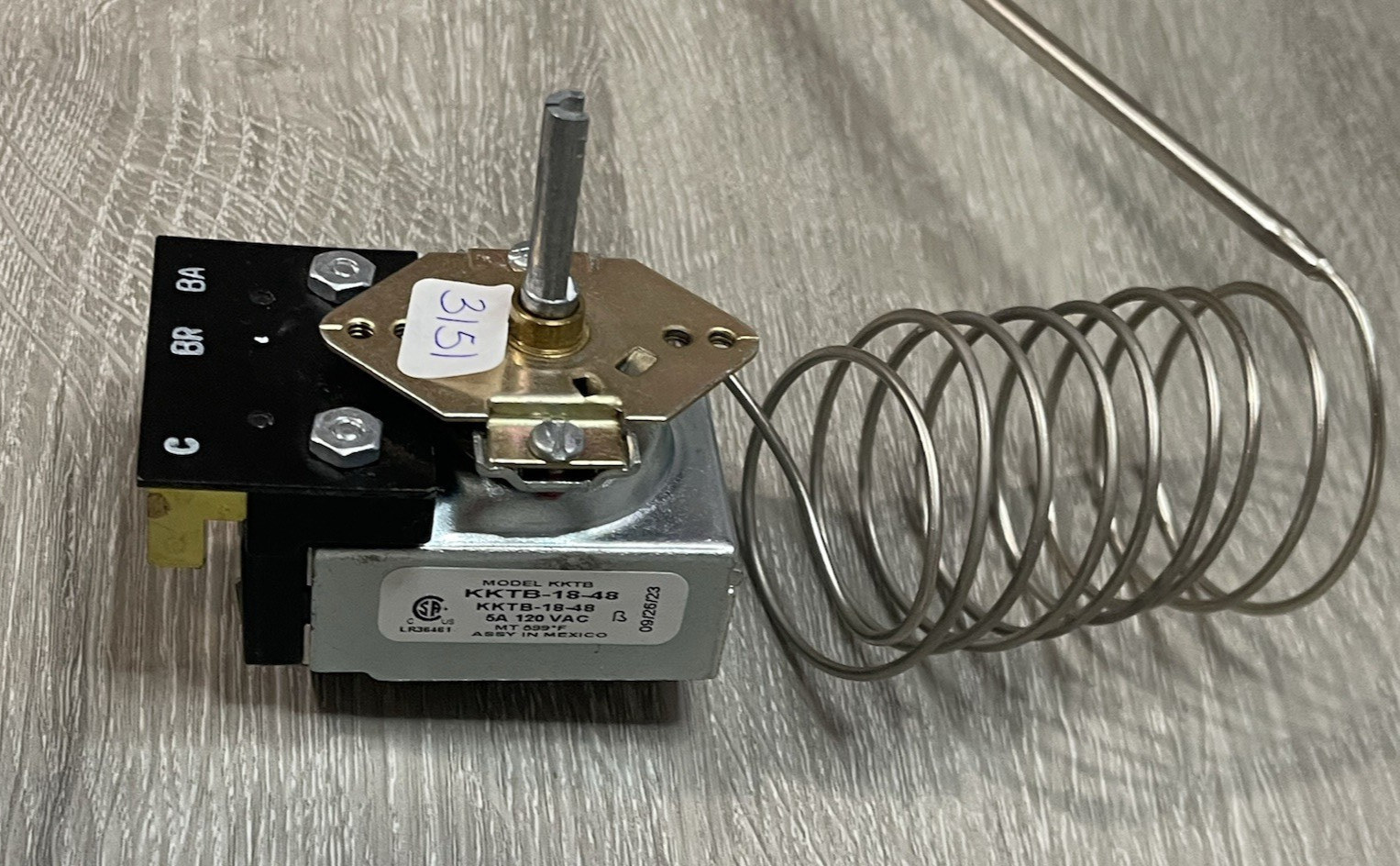 Robertshaw KKTB-18-48 Range Oven Thermostat 5A 120VAC MT 599°F