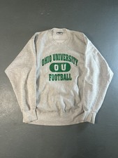 Vintage 1990s Ohio University Football Crewneck Lee Brand Size XL 9/10 Condition