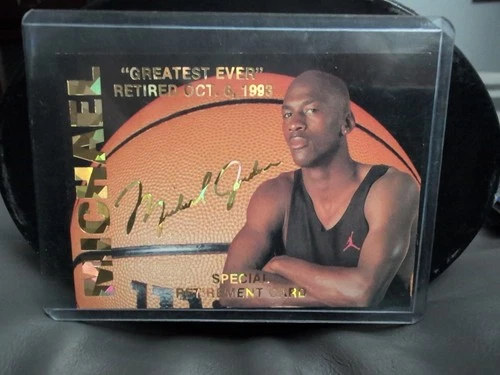 MICHAEL JORDAN 1993/94 SPECIAL RETIREMENT CARD Sports Stars USA /15000