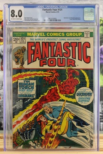 FANTASTIC FOUR #131 ~ 2/1973 ~ CGC Grade 8.0, Off-White to White Pages, New Slab