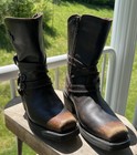 Harley Davidson Women’s Leather Distressed Boots Brown Sz 8