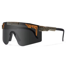 PIT VIPER Outdoor Sunglasses Men Women Windproof Sport C23 black orange